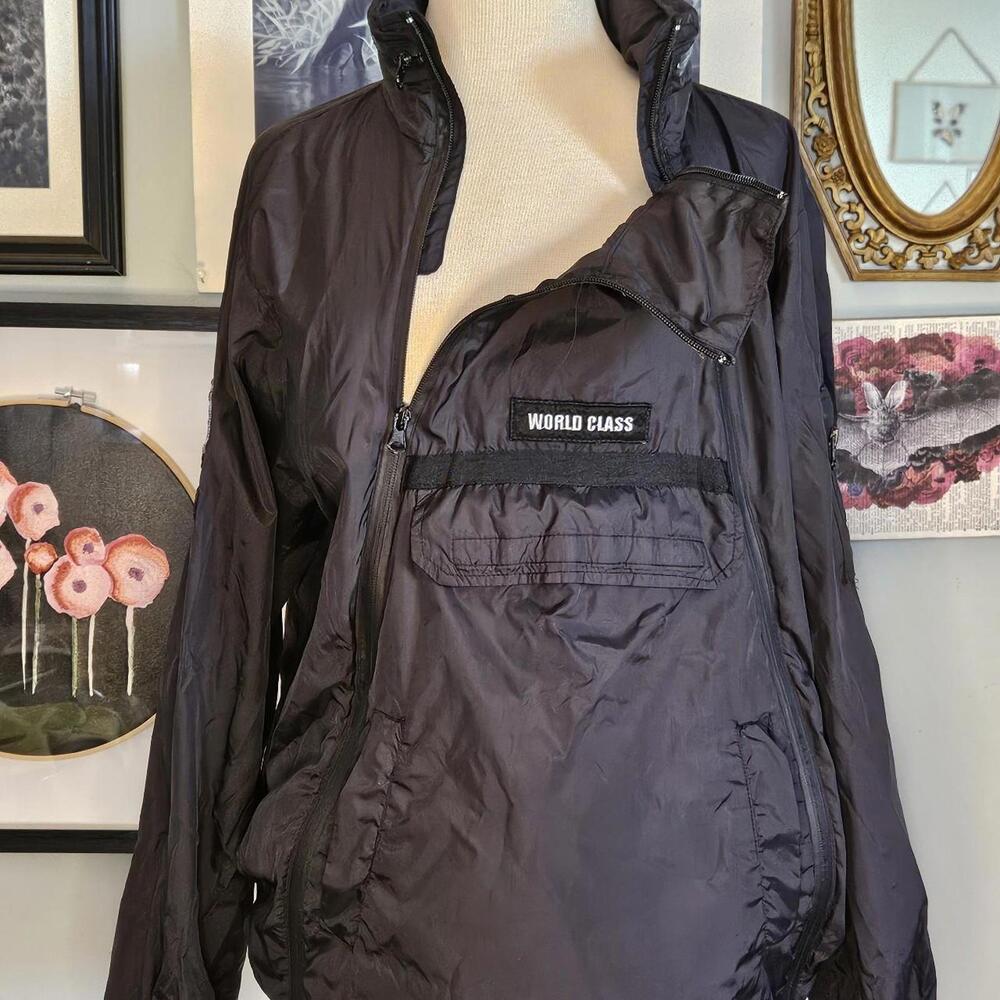 unisex black "denim factory copper rivet"